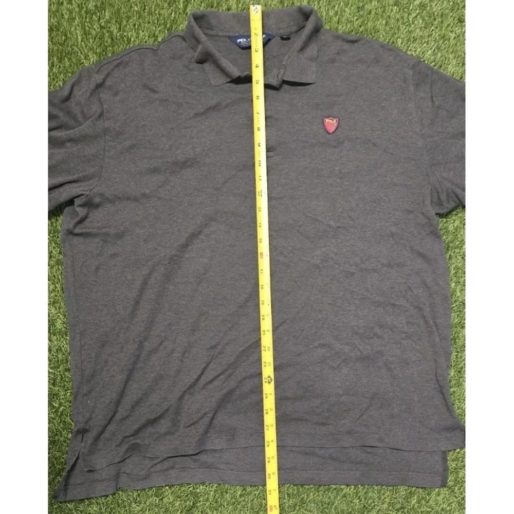Polo Golf Ralph Lauren Mens XL College of Charleston Long Sleeve Polo Shirt Gray